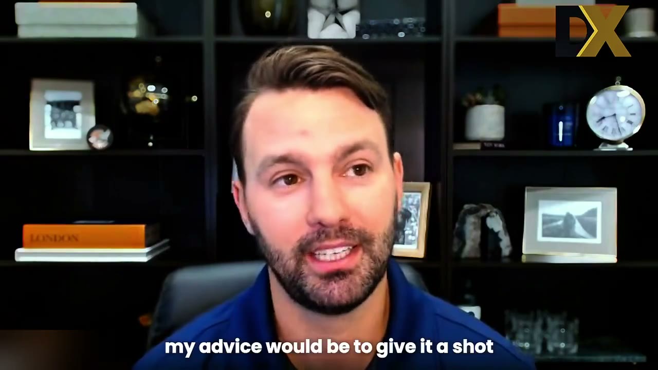 Colton, a financial advisor, speaking on camera about his first two months using Dartix