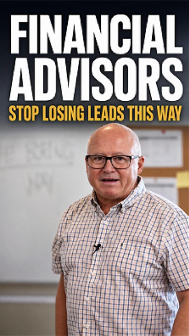 Real Dartix ad creative: Financial Advisors, Stop Losing Leads This Way